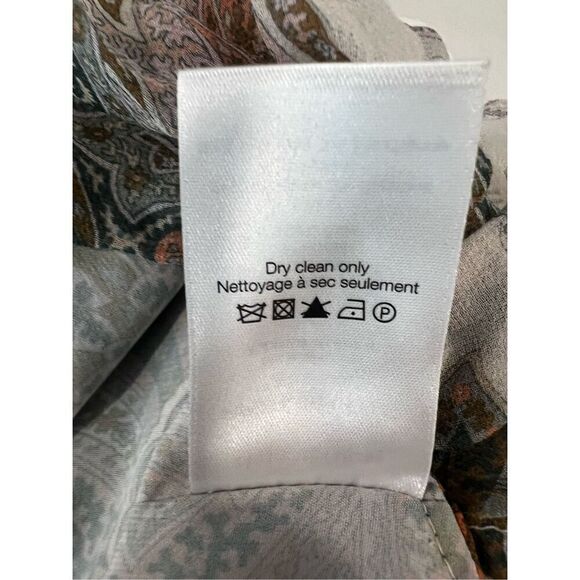 Veronica Beard Women's Barely Orchid Paisley Halter Neck Renee Tops Size 12 NWT - Picture 10 of 11